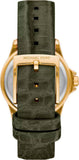 Buy Shop Michael Kors Mini Everest Crystals White Dial Green Leather Strap Watch for Women - MK4720 USA Online