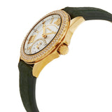Buy Shop Michael Kors Mini Everest Crystals White Dial Green Leather Strap Watch for Women - MK4720 USA Online