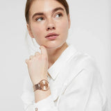 Buy Shop Michael Kors Mini Jayne Crystals Rose Gold Dial Rose Gold Mesh Strap Watch for Women - MK7122 USA Online