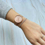 Buy Shop Michael Kors Mini Jayne Crystals Rose Gold Dial Rose Gold Mesh Strap Watch for Women - MK7122 USA Online