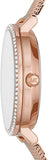 Buy Shop Michael Kors Mini Jayne Crystals Rose Gold Dial Rose Gold Mesh Strap Watch for Women - MK7122 USA Online