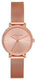 Buy Shop Michael Kors Mini Jayne Crystals Rose Gold Dial Rose Gold Mesh Strap Watch for Women - MK7122 USA Online