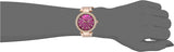 Buy Shop Michael Kors Mini Parker Multi-Function Plum Mother of Pearl Dial Rose Gold Steel Strap Watch For Women - MK6403 USA Online