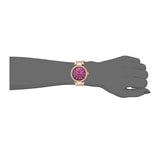 Buy Shop Michael Kors Mini Parker Multi-Function Plum Mother of Pearl Dial Rose Gold Steel Strap Watch For Women - MK6403 USA Online