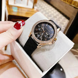 Buy Shop Michael Kors Mini Pilot Black Dial Black Silicone Strap Watch For Women - MK7373 USA Online