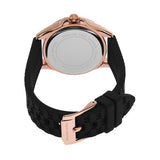 Buy Shop Michael Kors Mini Pilot Black Dial Black Silicone Strap Watch For Women - MK7373 USA Online