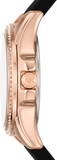 Buy Shop Michael Kors Mini Pilot Black Dial Black Silicone Strap Watch For Women - MK7373 USA Online