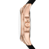 Buy Shop Michael Kors Mini Pilot Black Dial Black Silicone Strap Watch For Women - MK7373 USA Online