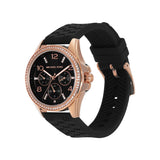 Buy Shop Michael Kors Mini Pilot Black Dial Black Silicone Strap Watch For Women - MK7373 USA Online