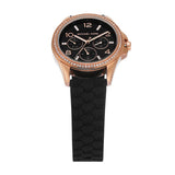Buy Shop Michael Kors Mini Pilot Black Dial Black Silicone Strap Watch For Women - MK7373 USA Online
