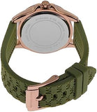 Buy Shop Michael Kors Mini Pilot Chronograph Green Dial Green Silicone Strap Watch For Women - MK7421 USA Online