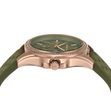 Buy Shop Michael Kors Mini Pilot Chronograph Green Dial Green Silicone Strap Watch For Women - MK7421 USA Online