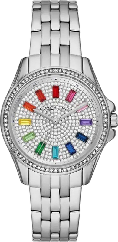 Buy Shop Michael Kors Pilot Quartz Silver Dial Silver Steel Strap Watch For Women - MK7368 USA Online