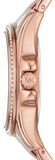 Buy Shop Michael Kors Mini Pilot Quartz Gold Dial Gold Steel Strap Watch For Women - MK7367 USA Online