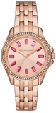 Buy Shop Michael Kors Mini Pilot Quartz Gold Dial Gold Steel Strap Watch For Women - MK7367 USA Online