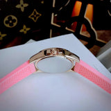 Buy Shop Michael Kors Mini Pilot Quartz Rose Gold Dial Pink Silicone Strap Watch For Women - MK7375 USA Online