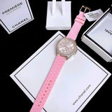 Buy Shop Michael Kors Mini Pilot Quartz Rose Gold Dial Pink Silicone Strap Watch For Women - MK7375 USA Online