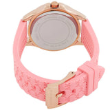 Buy Shop Michael Kors Mini Pilot Quartz Rose Gold Dial Pink Silicone Strap Watch For Women - MK7375 USA Online