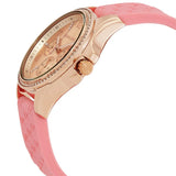 Buy Shop Michael Kors Mini Pilot Quartz Rose Gold Dial Pink Silicone Strap Watch For Women - MK7375 USA Online