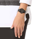 Buy Shop Michael Kors Mini Slim Runway Black Dial Black Steel Strap Watch for Women - MK3587 USA Online