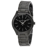 Buy Shop Michael Kors Mini Slim Runway Black Dial Black Steel Strap Watch for Women - MK3587 USA Online