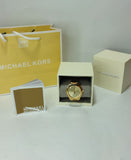 Buy Shop Michael Kors Mini Slim Runway Chronograph Quartz Rose Gold Dial Rose Gold Steel Strap Watch For Women - MK3205 USA Online
