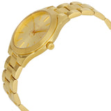Buy Shop Michael Kors Mini Runway Slim Gold Dial Gold Steel Strap Watch for Women - MK3512 USA Online