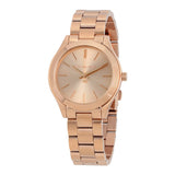 Buy Shop Michael Kors Norie Rose Gold Dial Rose Gold Steel Strap Watch for Women - MK3561 USA Online
