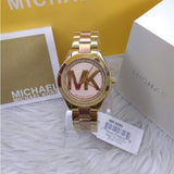 Buy Shop Michael Kors Mini Slim Runway Rose Gold Dial Two Tone Steel Strap Watch for Women - MK3650 USA Online