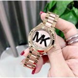 Buy Shop Michael Kors Mini Slim Runway Rose Gold Dial Two Tone Steel Strap Watch for Women - MK3650 USA Online