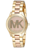 Buy Shop Michael Kors Mini Slim Runway Rose Gold Dial Two Tone Steel Strap Watch for Women - MK3650 USA Online