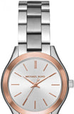 Buy Shop Michael Kors Mini Slim Runway Silver Dial Silver Steel Strap Watch for Women - MK3514 USA Online