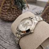 Buy Shop Michael Kors Mini Slim Runway Silver Dial Silver Steel Strap Watch for Women - MK3548 USA Online