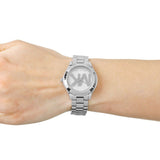 Buy Shop Michael Kors Mini Slim Runway Silver Dial Silver Steel Strap Watch for Women - MK3548 USA Online
