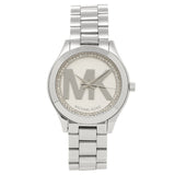 Buy Shop Michael Kors Mini Slim Runway Silver Dial Silver Steel Strap Watch for Women - MK3548 USA Online