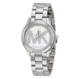 Buy Shop Michael Kors Mini Slim Runway Silver Dial Silver Steel Strap Watch for Women - MK3548 USA Online