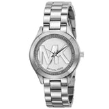 Buy Shop Michael Kors Mini Slim Runway Silver Dial Silver Steel Strap Watch for Women - MK3548 USA Online
