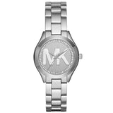 Buy Shop Michael Kors Mini Slim Runway Silver Dial Silver Steel Strap Watch for Women - MK3548 USA Online