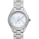Buy Shop Michael Kors Mini Slim Runway Silver Dial Silver Steel Strap Watch for Women - MK3548 USA Online