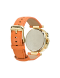 Buy Shop Michael Kors Parker Champagne Dial Orange Leather Strap Watch for Women - MK2279 USA Online
