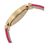 Buy Shop Michael Kors Averi Gold Dial Pink Leather Strap Watch for Women - MK2525 USA Online