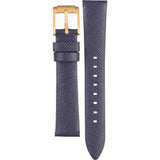 Buy Shop Michael Kors Averi Gold Dial Navy Blue Leather Strap Watch for Women - MK2526 USA Online