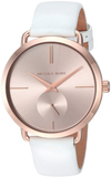 Buy Shop Michael Kors Portia Rose Gold Dial White Leather Strap Watch For Women - MK2660 USA Online