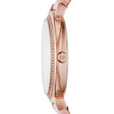 Buy Shop Michael Kors Cinthia Mother of Pearl Dial Pink Leather Strap Watch for Women - MK2663 USA Online
