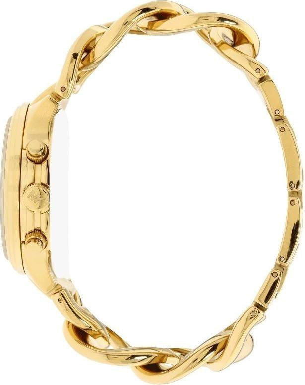 Buy Shop Michael Kors Runway Twist Gold Dial Gold Stainless Steel Strap Watch for Women - MK3131 USA Online