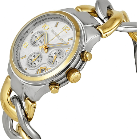 Buy Shop Michael Kors Runway White Dial Two Tone Steel Strap Watch for Women - MK3199 USA Online