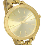 Buy Shop Michael Kors Runway Gold Dial Gold Steel Strap Watch for Women - MK3222 USA Online