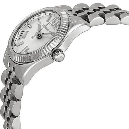 Buy Shop Michael Kors Lexington Quartz White Dial Silver Steel Strap Watch For Women - MK3228 USA Online
