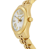 Buy Shop Michael Kors Lexington Quartz Silver Dial Gold Steel Strap Watch For Women - MK3229 USA Online