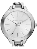 Buy Shop Michael Kors Slim Runway Silver Dial Silver Steel Strap Watch for Women - MK3279 USA Online